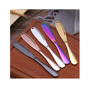 Cuchillo para mantequilla de acero de 4 piezas más vendido, mango de cobre, apto para el hogar y apto para alimentos, calidad superior a un precio razonable - Product Image 2