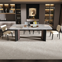 Fabricant de meubles table de salle à manger de luxe avec ensemble de chaises marbre table à manger moderne set de 6 8 sièges pour salle à manger maison