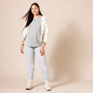 Camiseta de Verano para Mujer, Talla Grande, Ajustada, Transpirable, de Secado Rápido, Ecológica, de Spandex/Algodón, Ligera, Elástica y Suave - Product Image 6