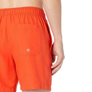 Shorts de bain pour hommes, design unique, séchage rapide, taille élastique, 100% polyester, confortables, motif uni - Product Image 3
