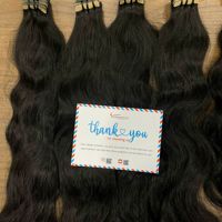 Soldes du Nouvel An : 5% de réduction sur les extensions de cheveux naturels vierges Remy vietnamiens, invisibles, à double trame, avec pointes pleines, en cheveux humains