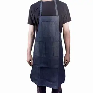 Modern Kitchen Apron Luxury Personalised Stonewashed Unisex Denim Apron With Adjustable Neck Strap And Front Pockets