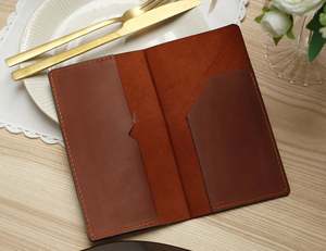 ซองใส่ธนบัตรหนังแท้สำหรับอุตสาหกรรมขายส่งมีโลโก้ตามสั่ง - Product Image 3