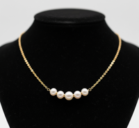 Collier à plusieurs rangs en argent sterling 925 plaqué or 18 carats avec perles d'eau douce de qualité AAA, bijoux fins en gros