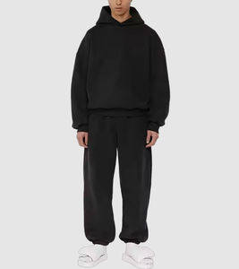 Survêtement en coton personnalisé de haute qualité Sweats à capuche pour hommes et pantalons de jogging Survêtement surdimensionné de luxe Pantalon de survêtement de haute qualité - Product Image 3
