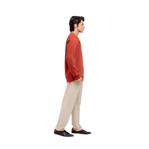 เสื้อสเวตเตอร์แนวสตรีทของผู้ชายอินเทรนด์เสื้อสวมหัวสีน้ำตาลล้วน OEM OEM OEM OEM OEM OEM OEM OEM ฉลากตามต้องการ - Product Image 5