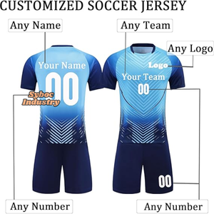 Uniforme de football pour hommes tissu respirant de haute qualité nouveau Kit de maillot de football de Style Vintage pour les jeunes - Product Image 2