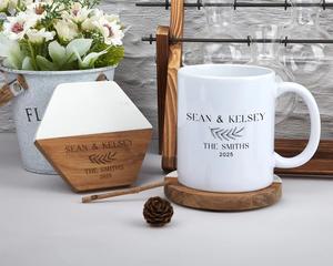 ที่รองแก้วทำจากไม้และเรซิ่นพร้อมลายหินอ่อนสุดหรูเครื่องใช้บนโต๊ะอาหารสไตล์คลาสสิกสำหรับบ้านสมัยใหม่ - Product Image 3