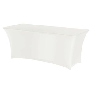 HENDI 810927 <b>White</b> Rectangular <b>Table</b> <b>Cover</b> 1500x760x730mm Advertising <b>Table</b> <b>Covers</b> - Product Image 1