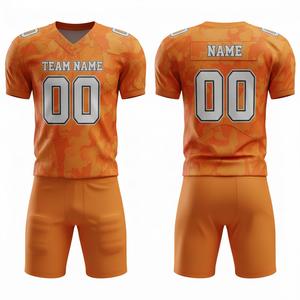 Uniforme de football américain personnalisé sublimé pour hommes et jeunes, vêtements de sport d'équipe personnalisés, comprend un maillot et un pantalon en tailles plus grandes - Product Image 4