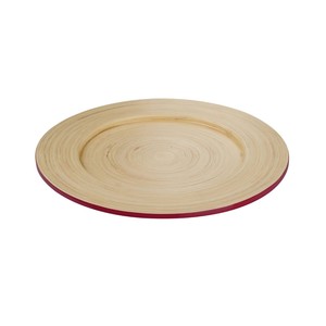 Assiette de présentation en bambou tressé moderne, vaisselle, diamètre 350 mm, réutilisable, écologique, prix abordable, couleur personnalisée, décoration de table - Product Image 2