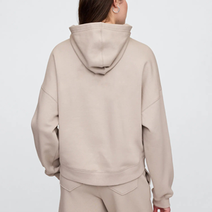 Nouvel arrivage 2025 sweats à capuche pour femmes 450GSM Heavy Fleece 100% Cotton Sweatshirt pour femmes Logo imprimé personnalisé Sweats à capuche pour femmes surdimensionnés - Product Image 5