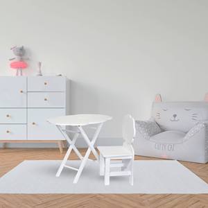 WELL HOME Table pliante pour enfants Nuble White 62,5x48x51,5 pour l'espace des enfants - Product Image 4