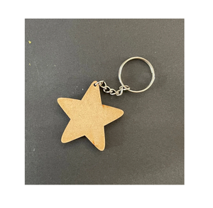 Meilleure vente de porte-clés en MDF flans porte-clés en MDF gravé à la main en vrac porte-clés rectangulaire rond porte-clés vierge - Product Image 6