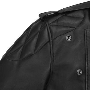 Nuevas chaquetas de cuero genuino para hombre, Material de alta calidad, a prueba de viento e impermeable, chaqueta de invierno de cuero con logotipo personalizado - Product Image 4