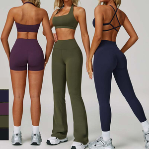 Ensemble de yoga sexy pour femmes vente en gros de vêtements de sport de fitness et d'athlétisme pour femmes ensembles de yoga 2 pièces - Product Image 2