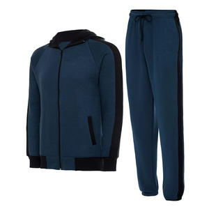 Unisex French Terry Fleece Jogging Sweatsuits Custom Logo High Street Casual Winter Tracksuits for Men Men's Track Suit Casual - Product Image 1