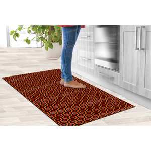 Chic Floral Printed <b>Rug</b>, Modern Design for Entryway or Bedroom,<b>Chenille</b> <b>Rug</b> - Product Image 3