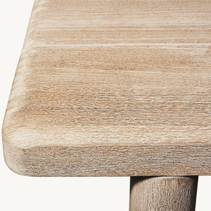 This durable rectangular <b>table</b> made of <b>wood</b> with a modern design is perfect for the beach or poolside - Product Image 6