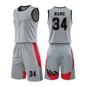 Maillot de basket-ball unisexe réversible de qualité supérieure, 100 % polyester, imprimé sur mesure, respirant, séchage rapide, pour équipe - Product Image 1
