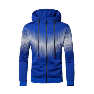 Nouvel arrivage de vêtements de sports d'hiver pour hommes, survêtement skinny à capuche avec motif uni et design avec votre propre logo, vente en gros à bas prix - Product Image 5