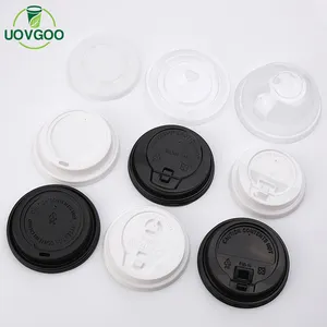 व्यापक रूप से इस्तेमाल किया दूर ले कॉफी कप ढक्कन प्लास्टिक कॉफी कप lids पुनश्च पीपी प्लास्टिक के ढक्कन