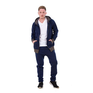 Chándales con Capucha y Cremallera Personalizados para Hombre, Diseño de Logotipo Personalizado, 100% Algodón, Felpa, Casual, Transpirable - Product Image 3