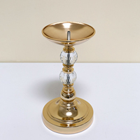HJ240062 Bougeoir à fleurs de table Vente en gros Chandelier à fleurs de table doré haut de gamme pour décoration de fête de mariage