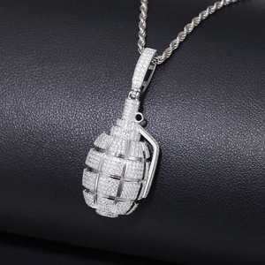 VVS Moissanite Diamant 925 Argent Matériel Croix Pendentif pour Hip Hop Prêt à Expédier bijoux fins - Product Image 3