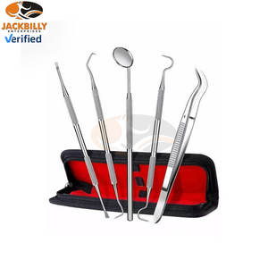 Nouvel ensemble d'instruments dentaires en acier inoxydable, miroir de blanchiment des dents, détartreur, pinces pour examen dentaire professionnel et chirurgie - Product Image 2