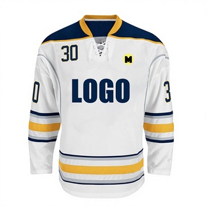 Personaliza tus propios conjuntos de camisetas de hockey sobre hielo para adultos de invierno: ropa de equipo de alta calidad, personalización frontal, secado rápido, transpirable, todas las tallas - Product Image 1