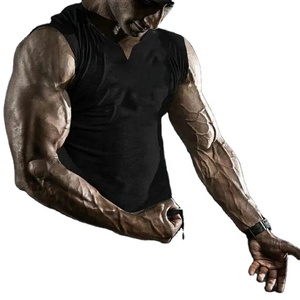 เสื้อกล้ามสำหรับผู้ชาย,เสื้อกล้ามเล่นยิมผ้าเรียบระบายอากาศได้ดี - Product Image 5