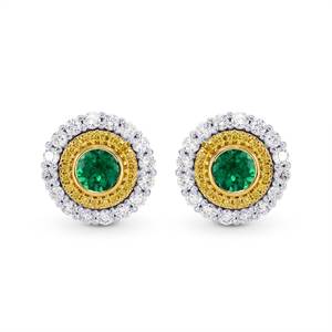 Premium Quality Round Lab Grown Diamond Stud <b>Earring</b> With 16k Rose Gold Plated IGI Certified Casual Wear American Diamond - Product Image 2