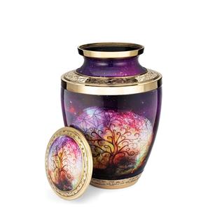 Urna de recuerdo de cremación de árbol de la vida con caja para cenizas humanas Urnas de cremación hechas a mano Entierro de adultos para cenizas Urna de tamaño personalizado - Product Image 4
