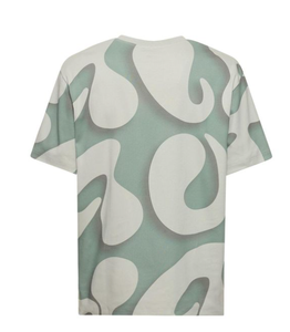 200 gramos de manga corta diseño abstracto impreso 92.2% algodón 7.8% Spandex camiseta Slim Fit personalizado hombres ropa Casual camiseta - Product Image 6