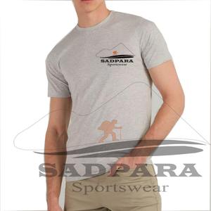 เสื้อยืดผู้ชายผ้าคอตตอน100% ประสิทธิภาพสูงแห้งเร็วระบายอากาศดีสำหรับยิมเสื้อกล้ามฟิตเนสเสื้อใส่โลโก้ได้ตามต้องการ - Product Image 1