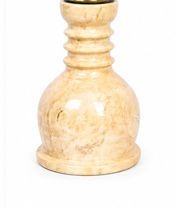 Farida Hookahs Egyptian Luxury Marble Hookah with Heavy Tray Stainless Stem Designer <b>Vase</b> 1 Hose-Matching Set for Shisha Smoking - Product Image 4