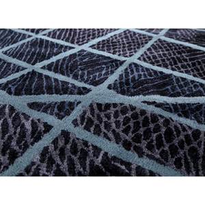Alfombra de Lana y Viscosa Tejida a Mano Jaipur Rugs US Tra-15007 Caliedo Blue, Diseño Geométrico para Sala de Estar, Tamaño 9x12, Grosor 10mm - Product Image 3