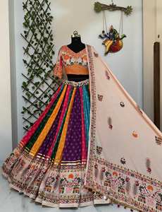 Navratri lehenga choli ผ้าฝ้ายมัสลินหนักกลับได้ลำลองสำหรับงานแต่งงาน Diwali - Product Image 6
