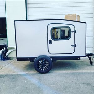2025 Venta caliente mejor calidad todoterreno Mini Camper remolque ligero plegable Camper con tienda de campaña para la venta. - Product Image 3