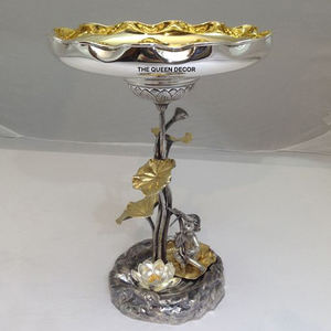 Juego de 2 Tazones Decorativos de Aluminio con Forma Única, Chapados en Oro, para Restaurante y Hotel, Estilo Vintage - Product Image 6