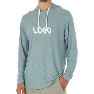 T-shirts pour hommes avec capuche personnalisés en Offre Spéciale à vendre bas quantité minimale de commande bas prix T-shirts haut de gamme avec capuche pour la salle de sport acceptent les services OEM/ODM - Product Image 3