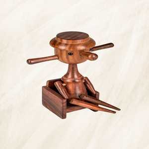 <b>Bird</b>-Shaped Wooden Eyeglass Holder Plastic and Bamboo Display for Eyewear - Product Image 2