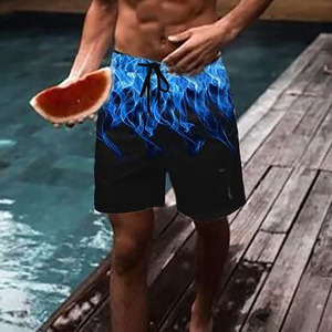 Short de plage pour homme personnalisé OEM confort à séchage rapide, short de plage pour homme en tissu polyester et élasthanne à ceinture élastique - Product Image 5