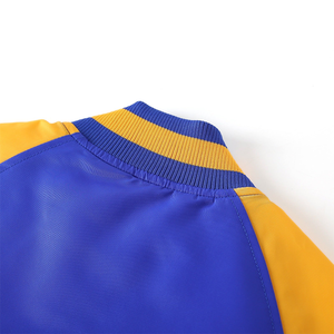 Chaqueta Bomber Varsity Personalizada SGRho con Bordado, Ropa Urbana Premium, Estilo Varsity, Bordado Personalizado con Letras Griegas, Primavera - Product Image 4