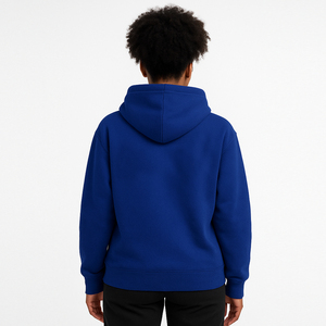 Sudadera con Capucha Personalizada de Felpa Azul Rey con Letras Griegas Doradas, Logotipo Bordado para Mujer, OEM, Ropa Ecológica de Invierno para Hermandades - Product Image 2