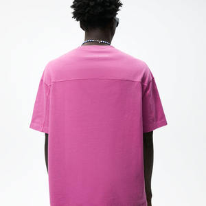 T-shirt en coton biologique 100%, logo d'été personnalisé, manches courtes de couleur unie avec des t-shirts décontractés en microfibre, vente en gros - Product Image 3