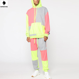 ชุดวอร์ม2ชิ้นแบบนิ่มมีซิปสำหรับทุกเพศชุดวอร์มไนลอนกันลมแบบลำลองของผู้ชายชุดวอร์มแบบยืดหยุ่นแบบด้านหน้าเรียบ - Product Image 1