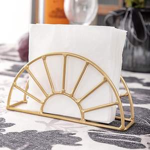 Porte-serviettes de table classique doré pour la maison, forme et taille personnalisées, support de rangement pour mouchoirs, best-seller - Product Image 5