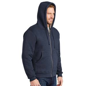 Veste à capuche d'hiver pour homme, 100% coton, fermeture éclair intégrale, doublure en sherpa épaisse, coupe ample, tailles XS-6XL - Product Image 6